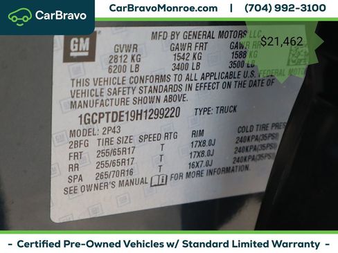 Certified 2017 Chevrolet Colorado Z71 AWD/4WD image 45