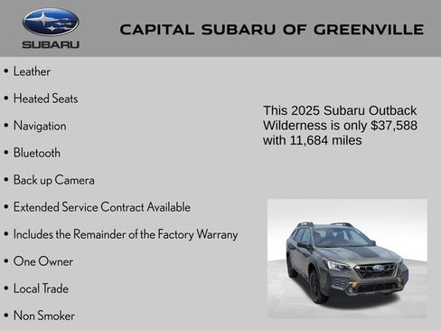 Used 2025 Subaru Outback Wilderness AWD/4WD image 4
