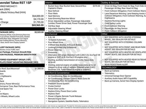 Used 2022 Chevrolet Tahoe RST w/ Luxury Package AWD/4WD image 3