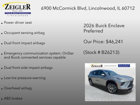 New 2026 Buick Enclave Preferred AWD/4WD image 18