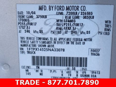 Used 2005 Ford F150 XLT image 20