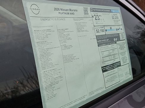 New 2026 Nissan Murano Platinum image 20