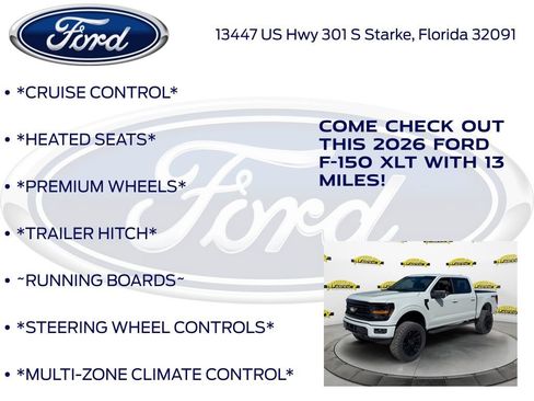 New 2026 Ford F150 XLT w/ Equipment Group 302A MID image 10