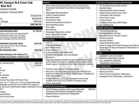 Used 2017 GMC Canyon SLE w/ All Terrain Package image 6