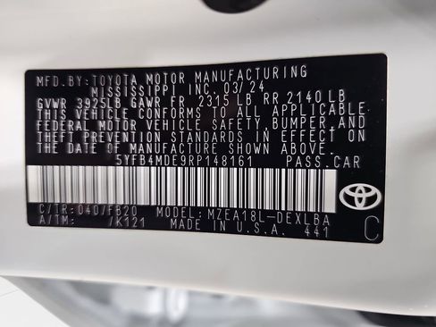 Certified 2024 Toyota Corolla LE image 23