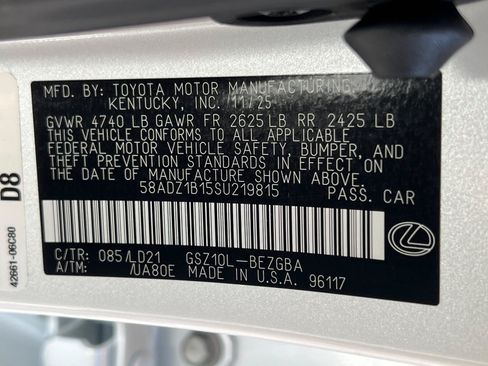Used 2025 Lexus ES 350 w/ Premium Package FWD image 27
