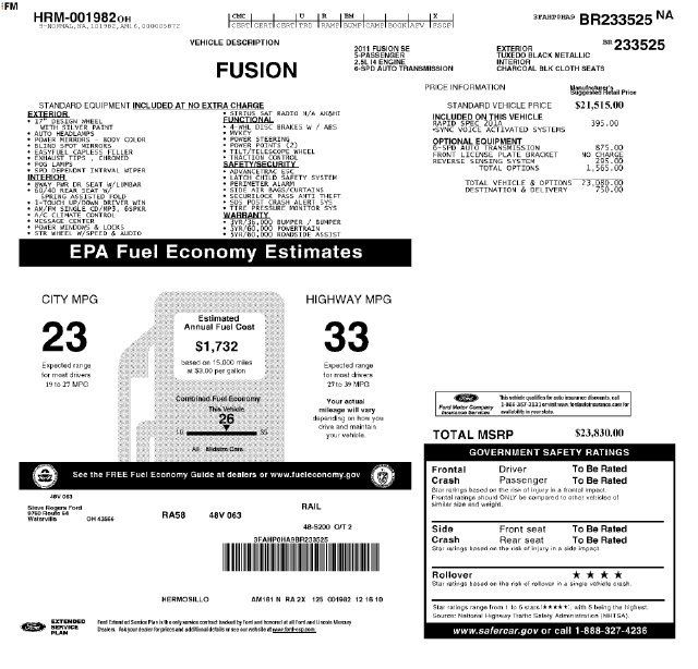 Used 2011 Ford Fusion SE w/ 201A Rapid Spec Order Code FWD image 22
