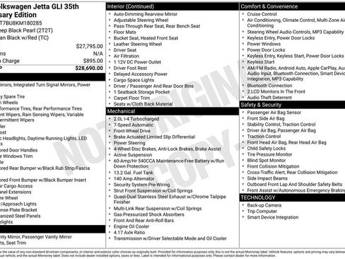 Used 2019 Volkswagen Jetta GLI FWD image 5