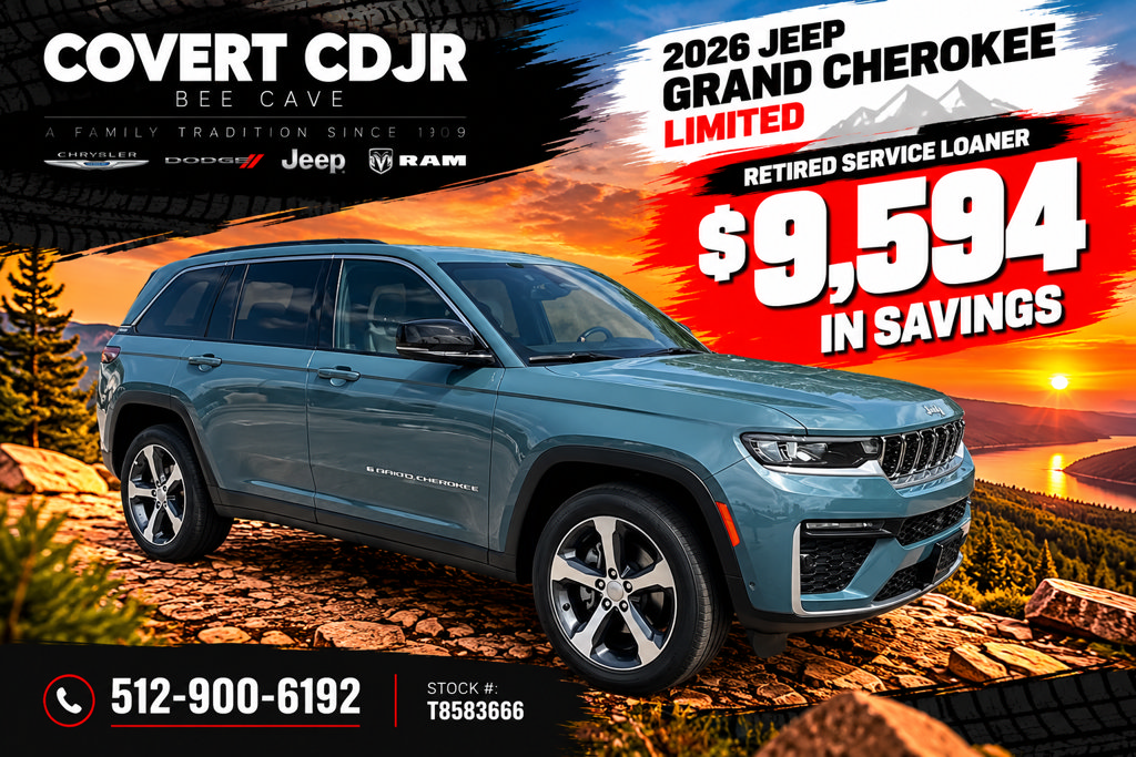 New 2026 Jeep Grand Cherokee Limited w/ Luxury Tech Group II RWD 360° Tour
