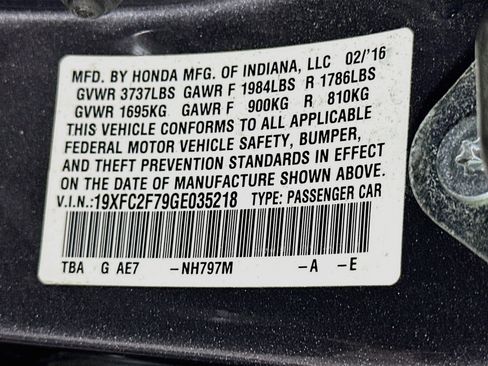 Used 2016 Honda Civic EX image 12