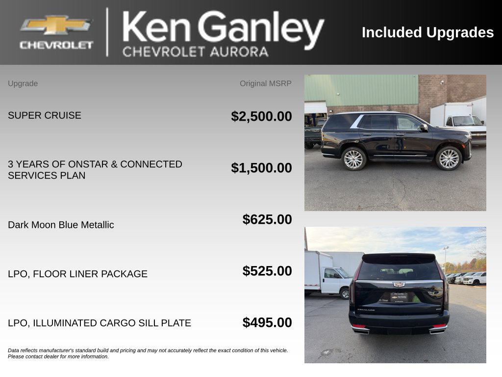 Used 2023 Cadillac Escalade Premium Luxury w/ LPO, Floor Liner Package AWD/4WD image 6