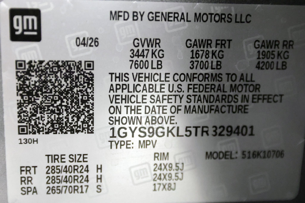 Used 2026 Cadillac Escalade Platinum Sport w/ LPO, ONYX Package AWD/4WD image 57