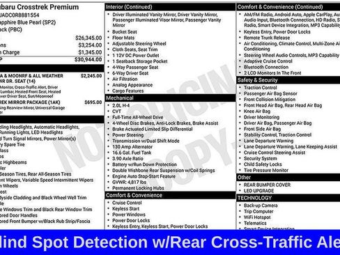 Used 2024 Subaru Crosstrek 2.0i Premium image 9