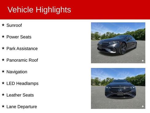Used 2023 Mercedes-Benz EQS 450+ 4MATIC Sedan w/ AMG Line Exterior Package image 2