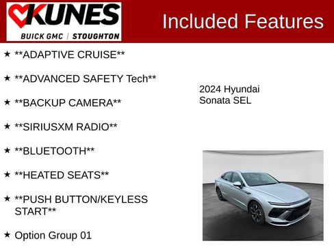 Used 2024 Hyundai Sonata SEL FWD image 2