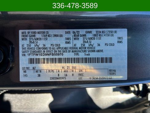 Used 2022 Ford F150 Platinum w/ Equipment Group 701A High image 28