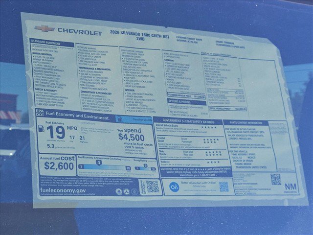 New 2026 Chevrolet Silverado 1500 RST w/ RST Select Package RWD image 16