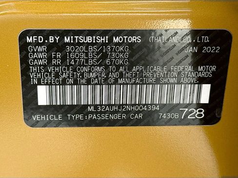 Used 2022 Mitsubishi Mirage LE FWD image 31