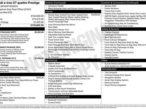 Used 2023 Audi e-tron GT Prestige w/ Prestige Package image 31