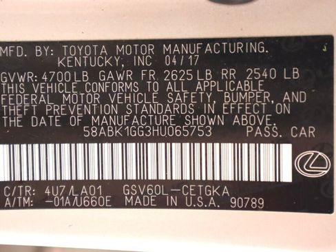 Used 2017 Lexus ES 350 w/ Premium Package FWD image 42