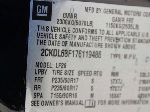 Used 2007 Pontiac Torrent 2WD w/ Preferred Package image 9