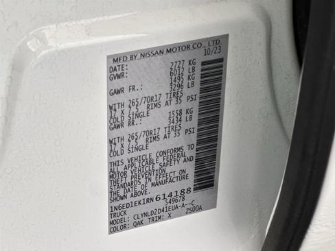 Used 2024 Nissan Frontier PRO-4X w/ Technology Package image 31