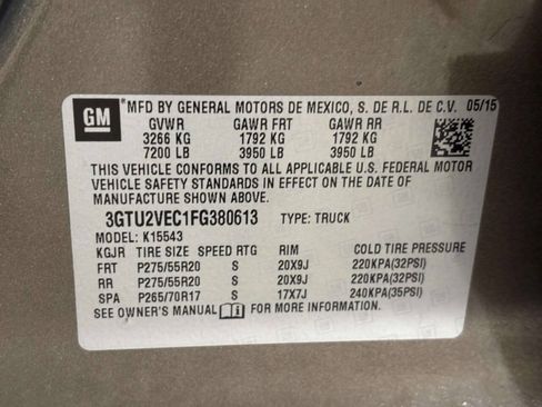 Used 2015 GMC Sierra 1500 SLT AWD/4WD image 33