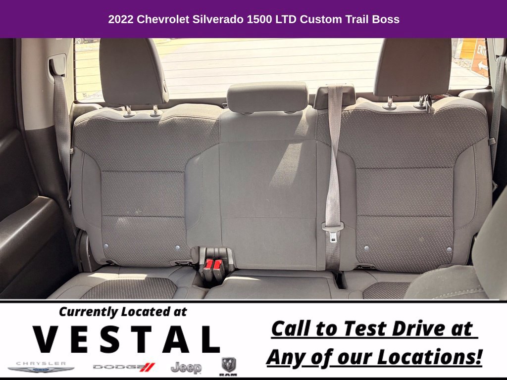 Used 2022 Chevrolet Silverado 1500 Custom Trail Boss w/ LPO, Dark Essentials Package AWD/4WD image 19