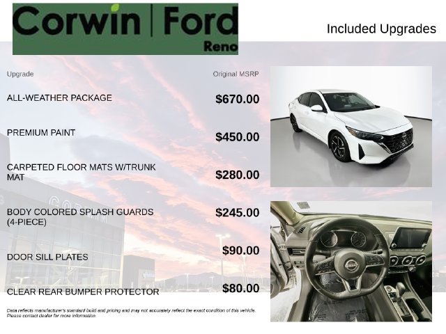 Used 2025 Nissan Sentra SV w/ All-Weather Package FWD image 3