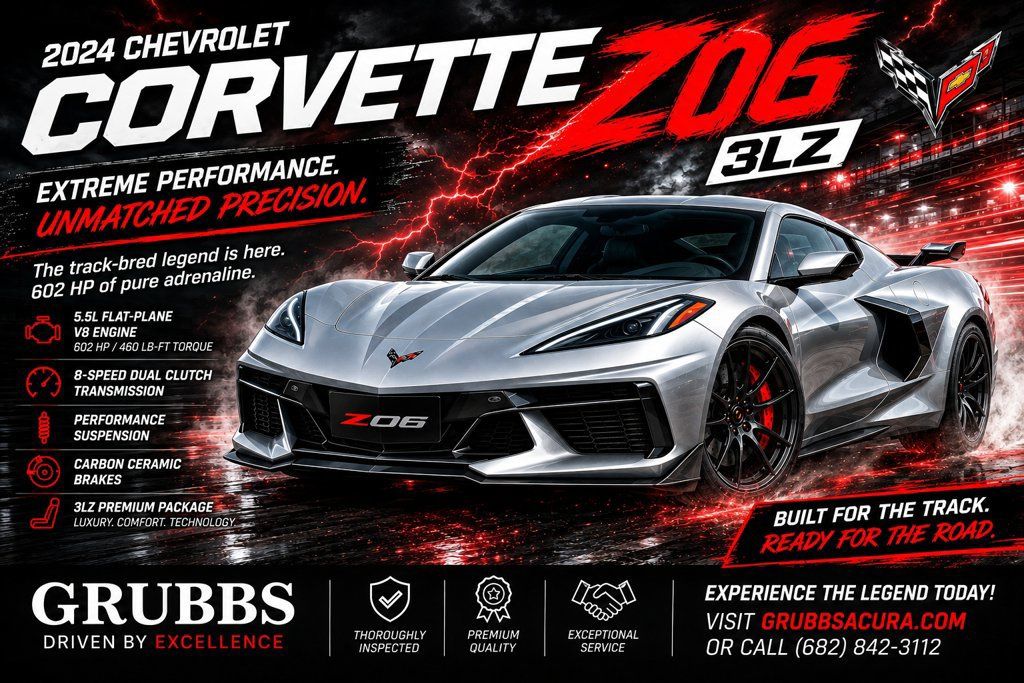 Used 2024 Chevrolet Corvette Z06 w/ Stealth Interior Trim Package RWD image 3