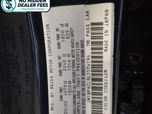 Used 2020 MAZDA MAZDA3 Sedan w/ Select Package FWD image 24
