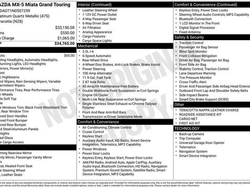 Certified 2022 MAZDA MX-5 Miata Grand Touring image 31