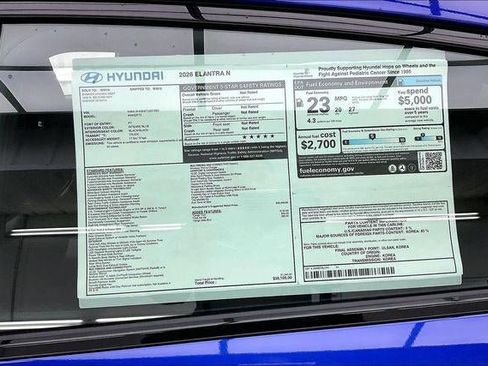 New 2026 Hyundai Elantra N Sedan image 40