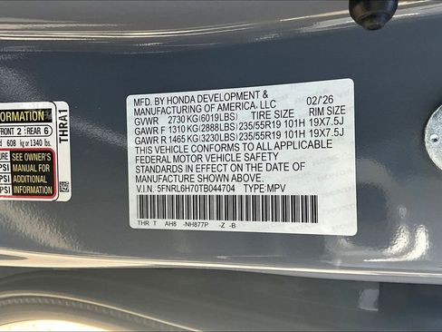New 2026 Honda Odyssey Sport-L image 8