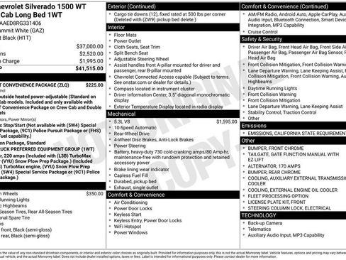 Certified 2024 Chevrolet Silverado 1500 W/T w/ WT Fleet Convenience Package image 34