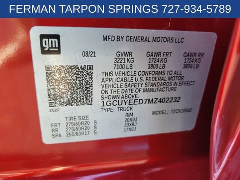 Used 2021 Chevrolet Silverado 1500 RST w/ Bed Protection Package AWD/4WD image 21