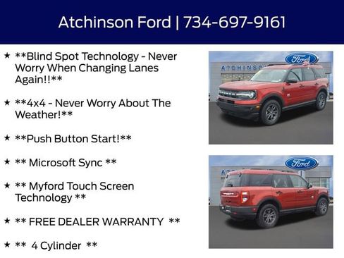 Certified 2024 Ford Bronco Sport Big Bend w/ Convenience Package image 9