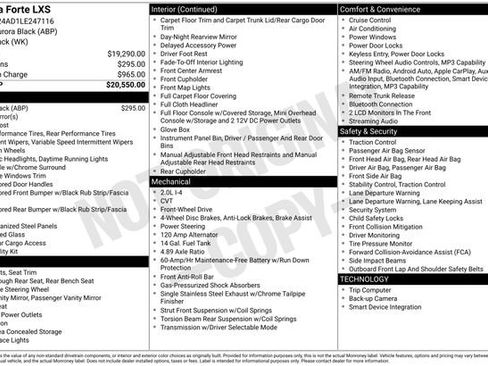 Used 2020 Kia Forte LXS FWD image 29