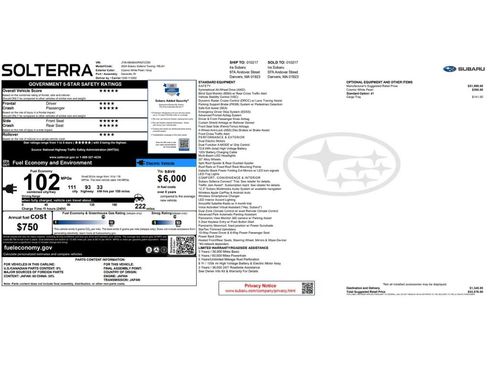 Used 2024 Subaru Solterra AWD/4WD image 2