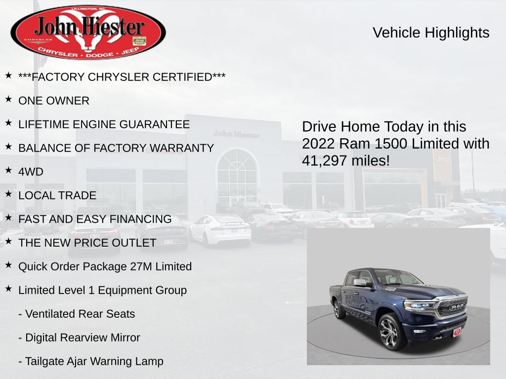 Certified 2022 RAM 1500 Limited AWD/4WD image 6