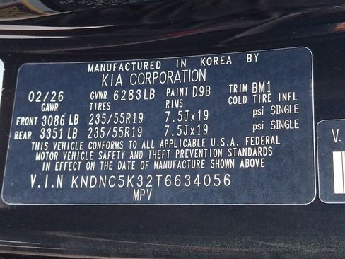 New 2026 Kia Carnival EX FWD image 13