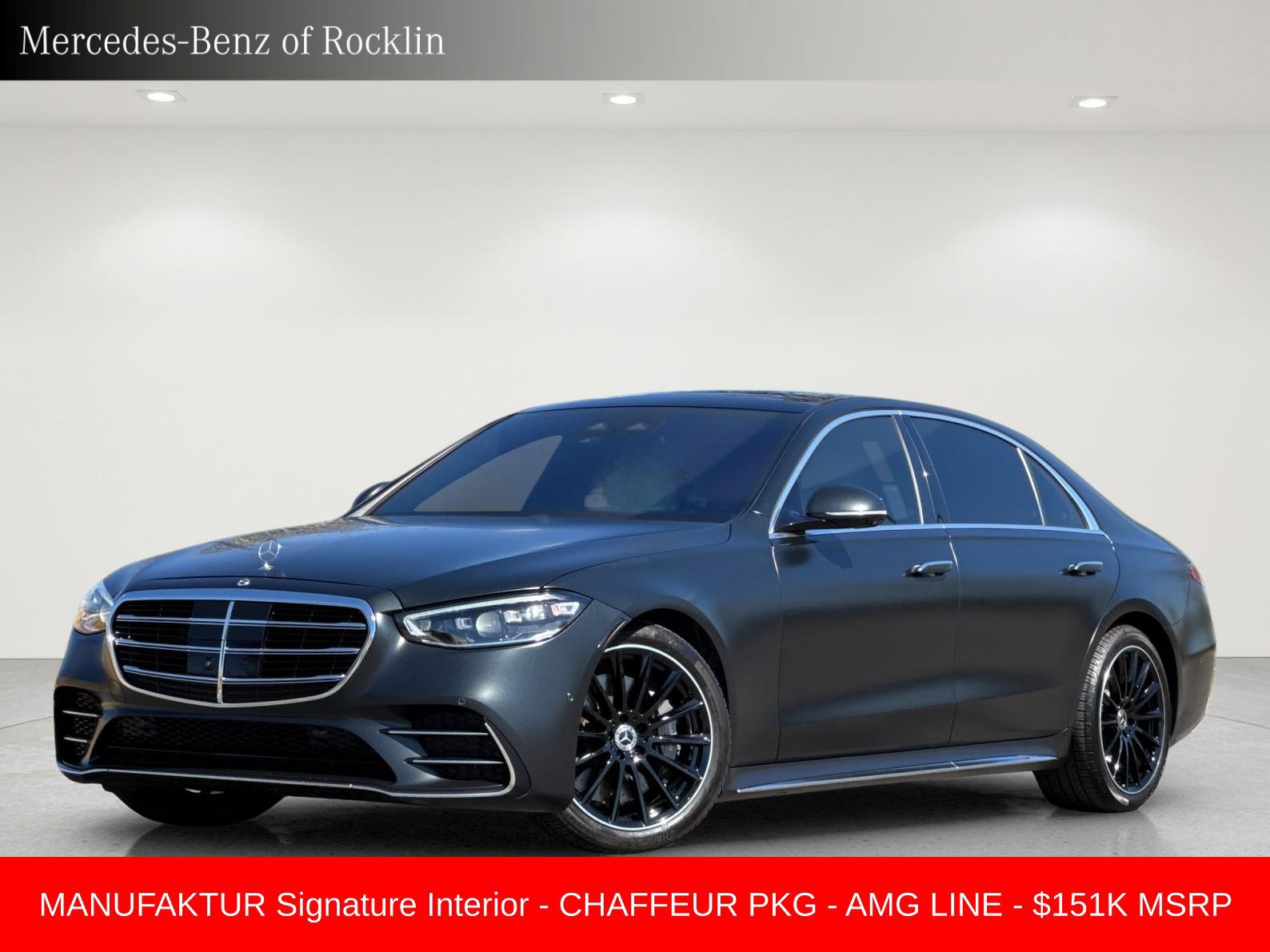 Certified 2022 Mercedes-Benz S 580 4MATIC Sedan w/ AMG Line Package image 1