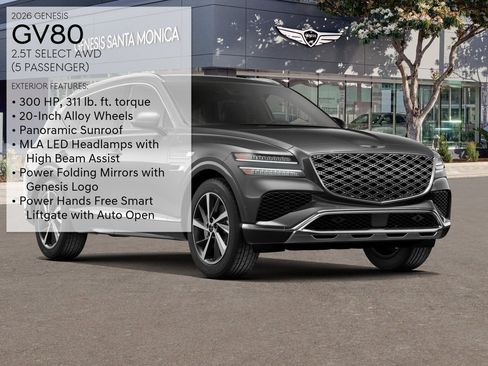 New 2026 Genesis GV80 2.5T Select AWD/4WD image 3