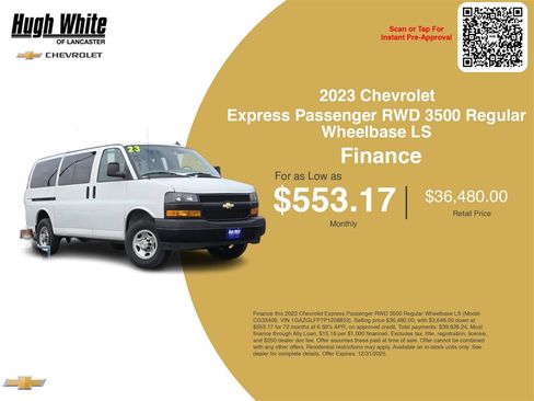 Certified 2023 Chevrolet Express 3500 LS image 3