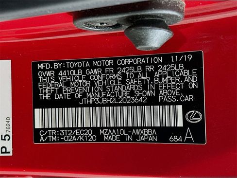 Used 2020 Lexus UX 200 200 Base image 34