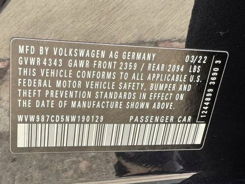 Used 2022 Volkswagen GTI SE w/ SE Leather Package FWD image 28