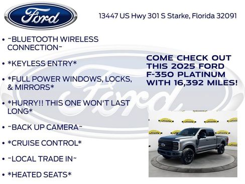 Certified 2025 Ford F350 Platinum w/ Tremor Off-Road Package image 12