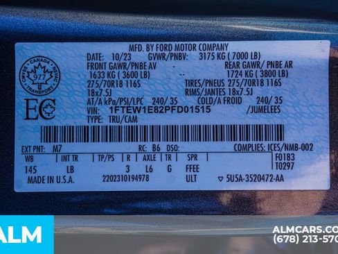 Used 2023 Ford F150 Tremor w/ 360 Degree Camera Package AWD/4WD image 61