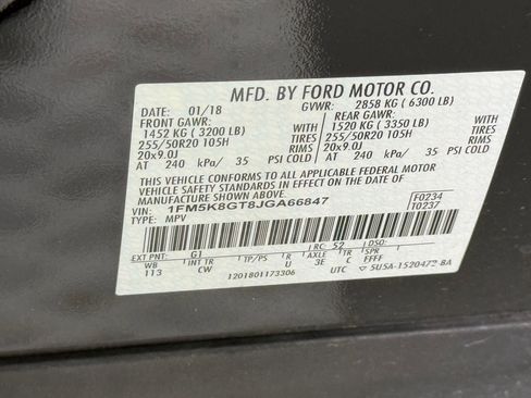 Used 2018 Ford Explorer Sport w/ Equipment Group 401A image 23