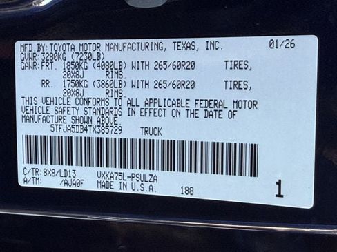 New 2026 Toyota Tundra Limited image 27